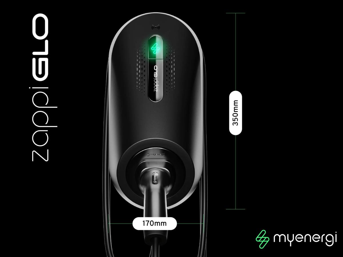 MYENERGI Zappi GLO ZAPPI-3AS07T-G 7.4kw Tethered Black
